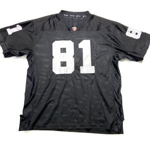 VTG 90's BX Sports Oakland Raiders #81 Football Jersey Men's XL Black